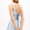 Tommy Jeans Plissiertes Jeans-Minikleid Tommy Jeans Plissiertes Jeans-Minikleid