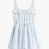 Tommy Jeans Plissiertes Jeans-Minikleid Tommy Jeans Plissiertes Jeans-Minikleid
