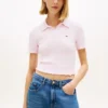 Tommy Jeans Polo-Pullover mit Wellenkante Tommy Jeans Polo-Pullover mit Wellenkante