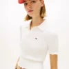 Tommy Jeans Polo-Pullover mit Wellenkante Tommy Jeans Polo-Pullover mit Wellenkante