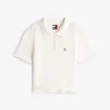 Tommy Jeans Polo-Pullover mit Wellenkante Tommy Jeans Polo-Pullover mit Wellenkante