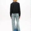 Tommy Jeans Pullover mit Flaggenlogo und Zierstreifen Tommy Jeans Pullover mit Flaggenlogo und Zierstreifen