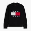 Tommy Jeans Pullover mit Rundhalsausschnitt und Flaggenlogo Tommy Jeans Pullover mit Rundhalsausschnitt und Flaggenlogo