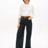 Tommy Jeans Pullover mit Schriftzug und Zopfmuster