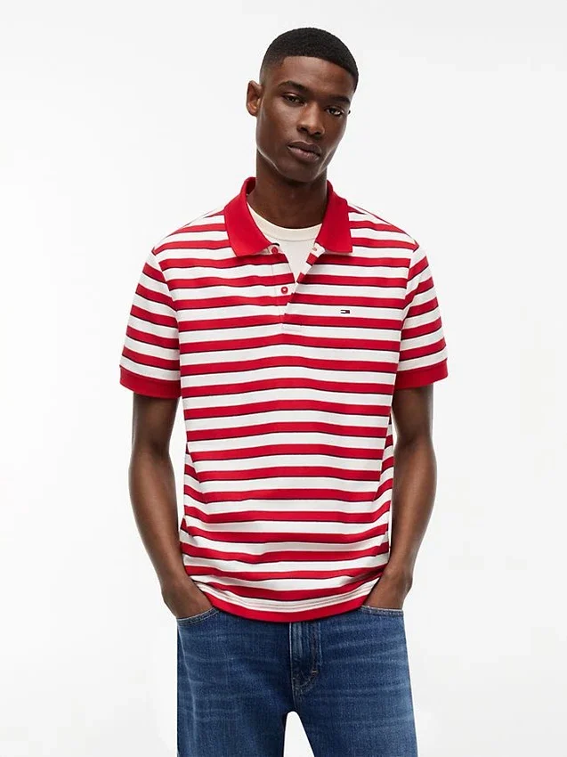 Tommy Jeans Regular Fit Streifen-Polo Tommy Jeans Regular Fit Streifen-Polo