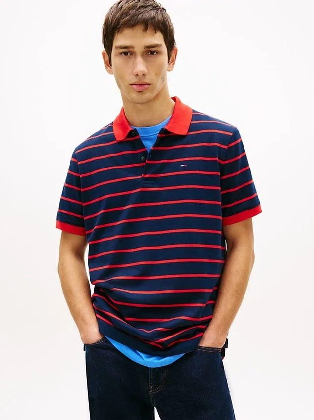 Tommy Jeans Regular Fit Streifen-Polo Tommy Jeans Regular Fit Streifen-Polo