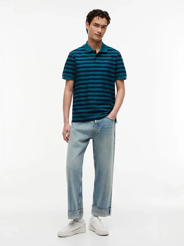 Tommy Jeans Regular Fit Streifen-Polo Tommy Jeans Regular Fit Streifen-Polo