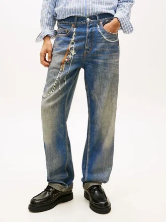 Tommy Jeans Relaxed-Jeans mit Kettenprint