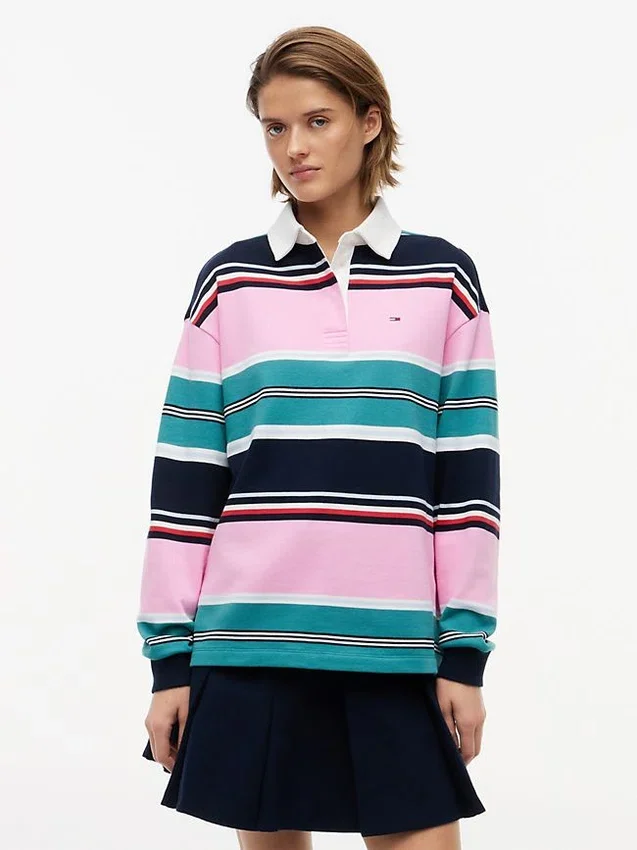 Tommy Jeans Rugby-Sweatshirt in Relaxed Fit Tommy Jeans Rugby-Sweatshirt in Relaxed Fit