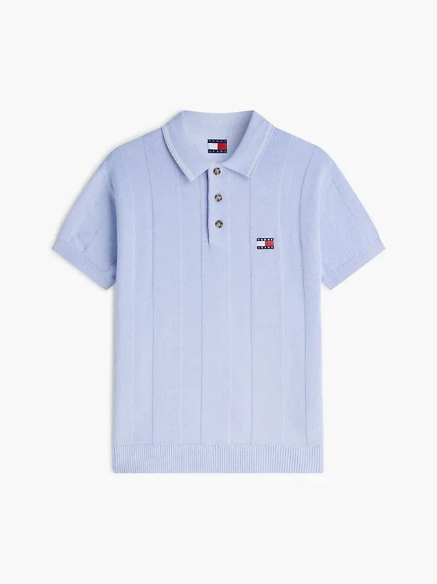 Tommy Jeans Shorts-Sleeve Sweater Polo Tommy Jeans Shorts-Sleeve Sweater Polo