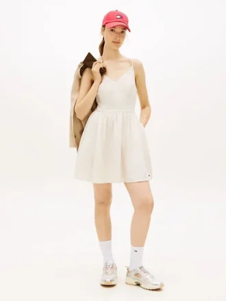 Tommy Jeans Skaterkleid aus Leinenmischung