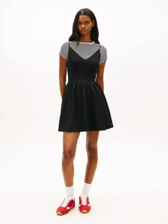 Tommy Jeans Skaterkleid aus Leinenmischung Tommy Jeans Skaterkleid aus Leinenmischung