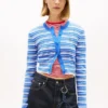 Tommy Jeans Slim Fit gestreifter Cardigan Tommy Jeans Slim Fit gestreifter Cardigan