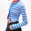 Tommy Jeans Slim Fit gestreifter Cardigan Tommy Jeans Slim Fit gestreifter Cardigan