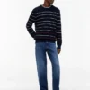 Tommy Jeans Slim Fit gestreifter Pullover