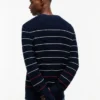 Tommy Jeans Slim Fit gestreifter Pullover
