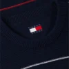 Tommy Jeans Slim Fit gestreifter Pullover