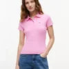 Tommy Jeans Slim Fit Polo aus Rippstrick