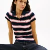 Tommy Jeans Slim Fit Polo aus Rippstrick