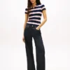 Tommy Jeans Slim Fit Polo aus Rippstrick