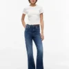 Tommy Jeans Slim Fit T-Shirt mit Rüschen Tommy Jeans Slim Fit T-Shirt mit Rüschen