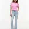 Tommy Jeans Slim Fit T-Shirt mit Rüschen Tommy Jeans Slim Fit T-Shirt mit Rüschen