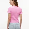 Tommy Jeans Slim Fit T-Shirt mit Rüschen Tommy Jeans Slim Fit T-Shirt mit Rüschen