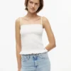Tommy Jeans Slim Fit Tanktop mit Rüschen
