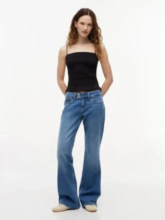 Tommy Jeans Slim Fit Tanktop mit Rüschen