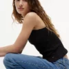 Tommy Jeans Slim Fit Tanktop mit Rüschen