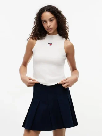 Tommy Jeans Slim Fit Tanktop mit Stehkragen