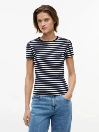 Tommy Jeans Slim Stretch Ribbed T-Shirt