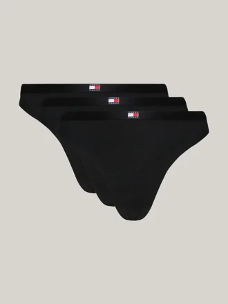 Tommy Jeans String mit Flaggenlogo, 3er-Pack