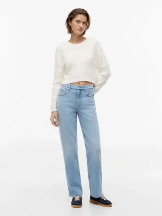 Tommy Jeans Strukturierter Strickpullover mit Schnürung