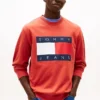 Tommy Jeans Sweatshirt mit großem Flaggenlogo