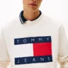 Tommy Jeans Sweatshirt mit großem Flaggenlogo
