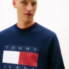 Tommy Jeans Sweatshirt mit großem Flaggenlogo