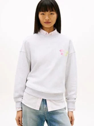 Tommy Jeans Sweatshirt mit Puff-Print