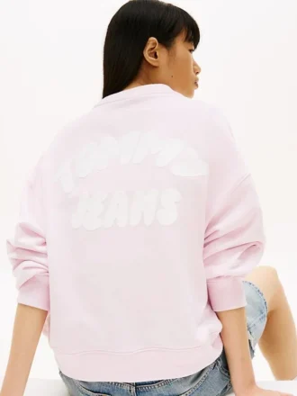 Tommy Jeans Sweatshirt mit Puff-Print