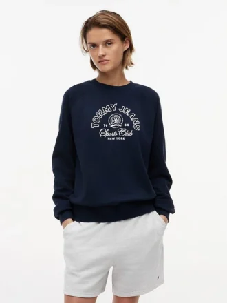 Tommy Jeans Sweatshirt mit Sports Club-Logo