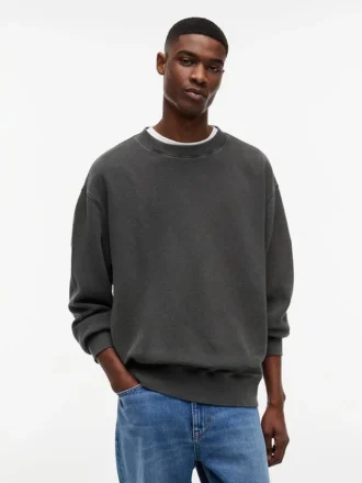 Tommy Jeans Sweatshirt mit Waffelmuster