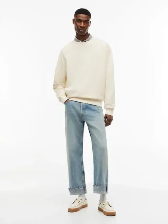 Tommy Jeans Sweatshirt mit Waffelstruktur