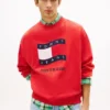 Tommy Jeans Sweatshirt mit Wavy-Flag-Logo Tommy Jeans Sweatshirt mit Wavy-Flag-Logo