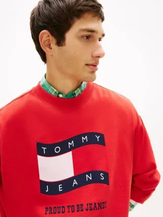 Tommy Jeans Sweatshirt mit Wavy-Flag-Logo