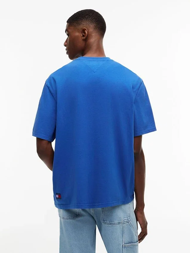 Tommy Jeans T-Shirt mit Distressed-Logo Tommy Jeans T-Shirt mit Distressed-Logo