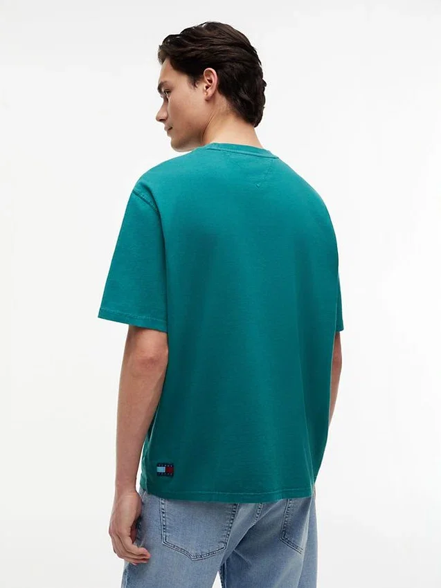 Tommy Jeans T-Shirt mit Distressed-Logo Tommy Jeans T-Shirt mit Distressed-Logo