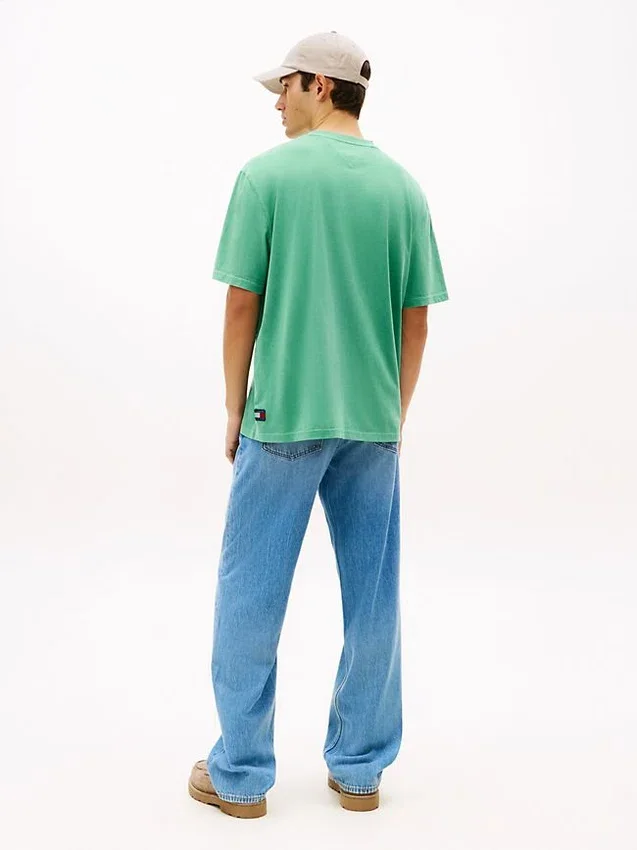 Tommy Jeans T-Shirt mit Distressed-Logo Tommy Jeans T-Shirt mit Distressed-Logo