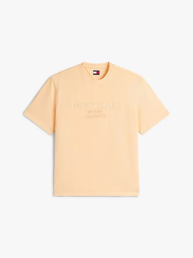 Tommy Jeans T-Shirt mit Distressed-Logo Tommy Jeans T-Shirt mit Distressed-Logo