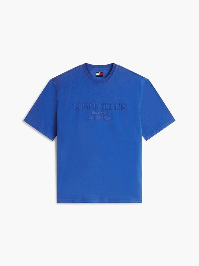 Tommy Jeans T-Shirt mit Distressed-Logo Tommy Jeans T-Shirt mit Distressed-Logo