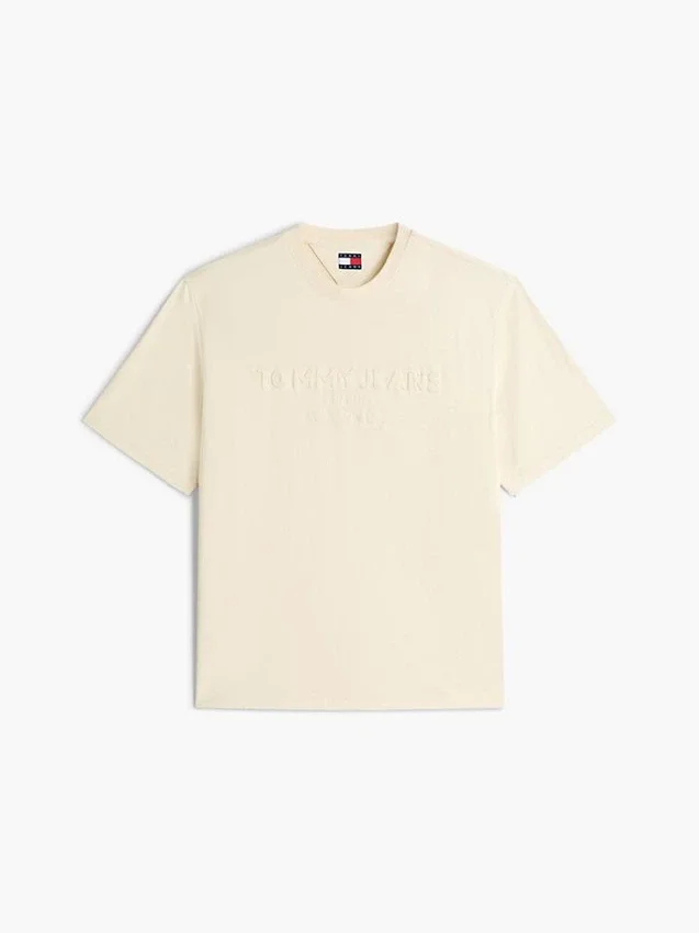 Tommy Jeans T-Shirt mit Distressed-Logo Tommy Jeans T-Shirt mit Distressed-Logo